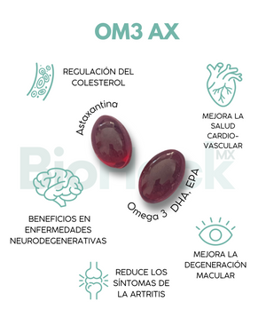 Omega 3 + Astaxantina - 1 mes