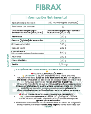 Senósidos + Prebióticos + Fibra soluble +  Pulpa de piña - FIBRAX