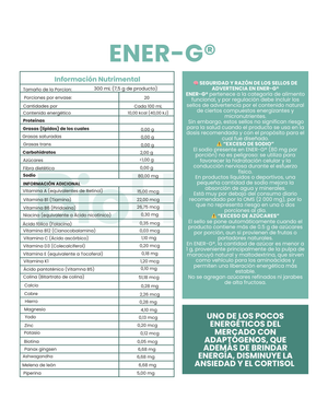PROMO Energético funcional + Ashwagandha + Panax gingseng + Melena de león + Aminoácidos - ENER-G