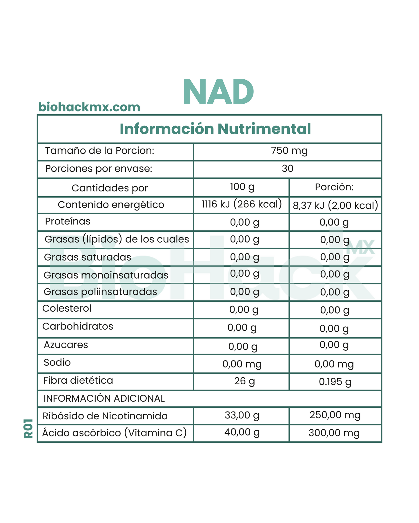 Triada 1 mes - Precursor de NAD + Quercetina + Luteolina