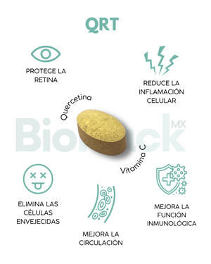 Triada BioHack - Precursor de NAD + Quercetina + Luteolina - 1 mes