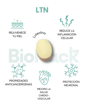 Triada BioHack- Precursor de NAD + Quercetina + Luteolina - 3 meses